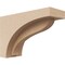 Ekena Millwork 3"W x 9"D x 6"H Classic Helena Rough Cedar Woodgrain TimberThane Corbel, Primed Tan CORUR03X09X06HELRCPR - alternate 1